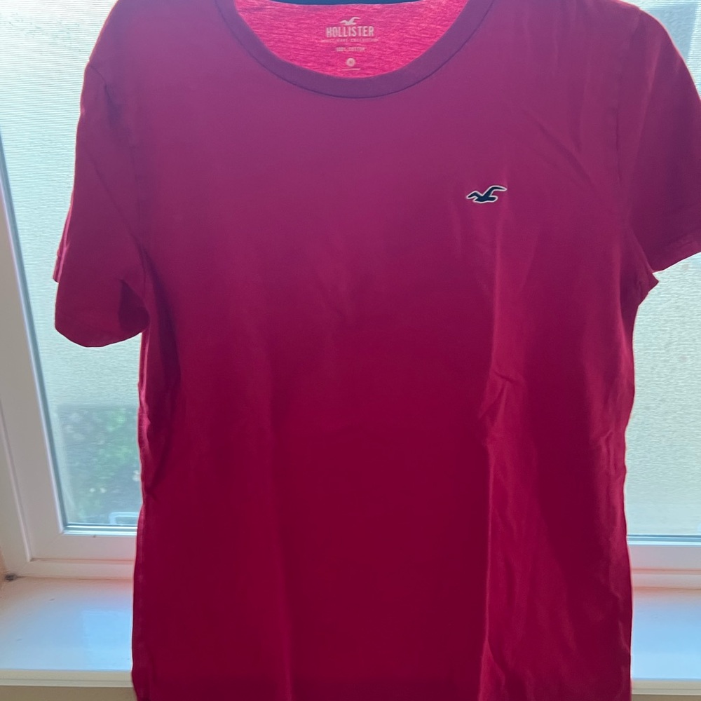 Hollister Vibrant Red Cotton Tee